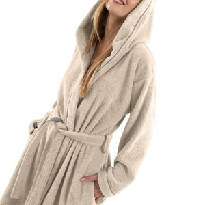 Casual Natural Cotton Bathrobe – Guy Laroche Paris