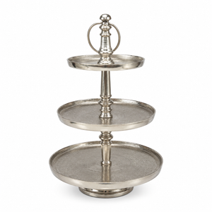 Three-Tier Silver Stand