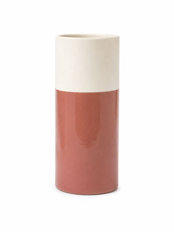 White & Pink Vase