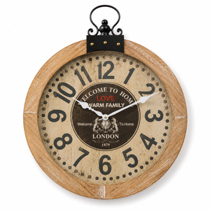 Vintage Wooden Wall Clock