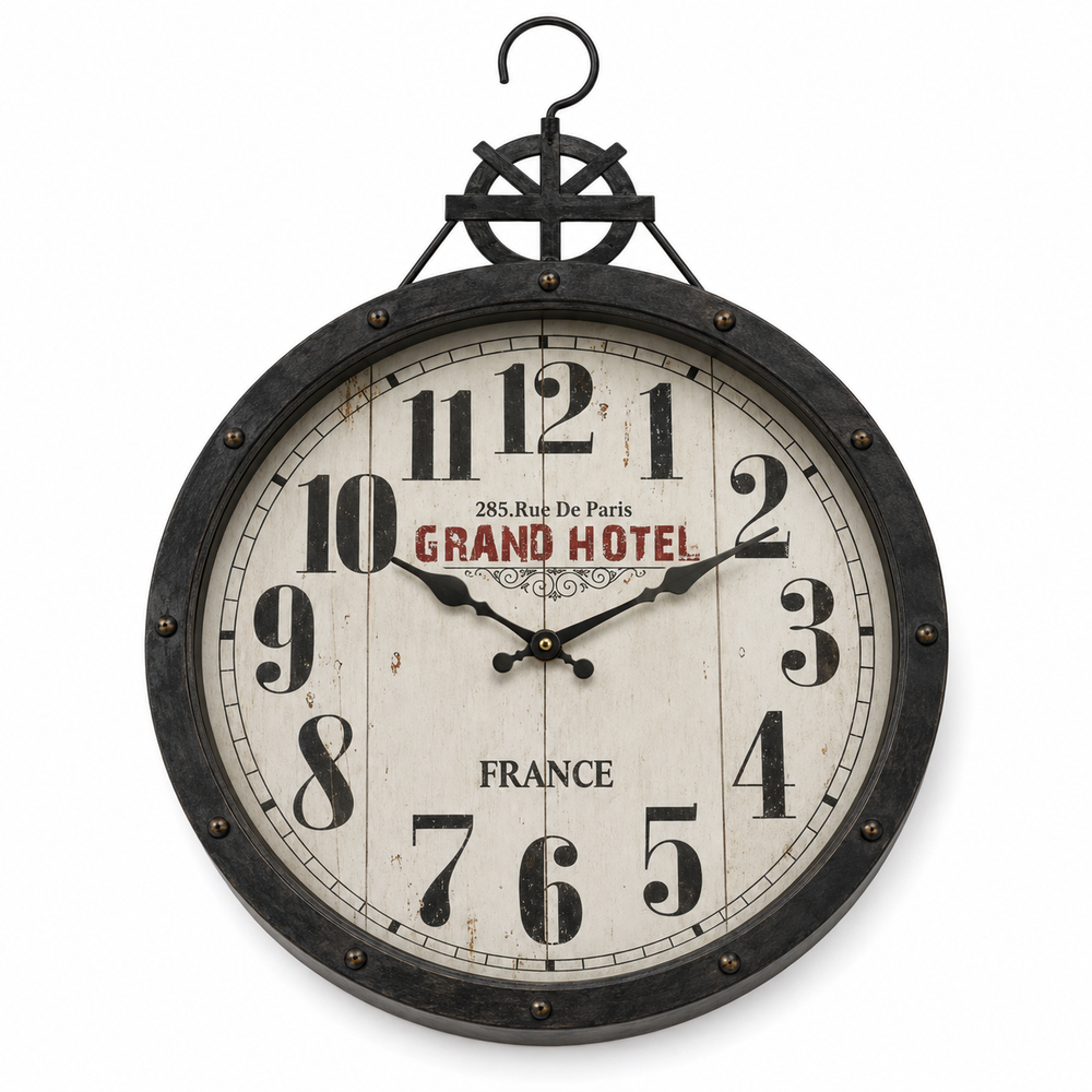 Vintage Wooden Wall Clock