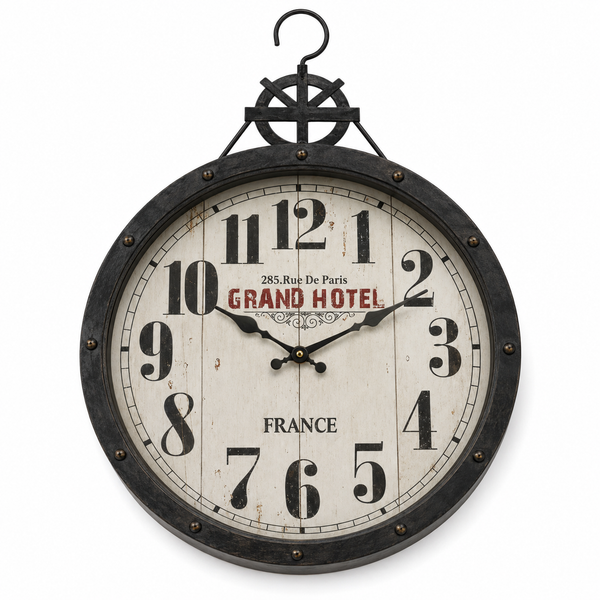Vintage Wooden Wall Clock