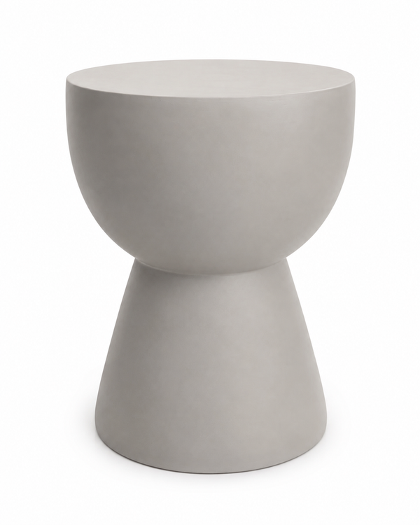 Minimalist Hourglass Coffee Table in Grey