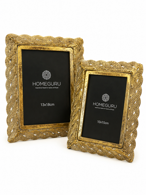 Ornate Gold Frames on White