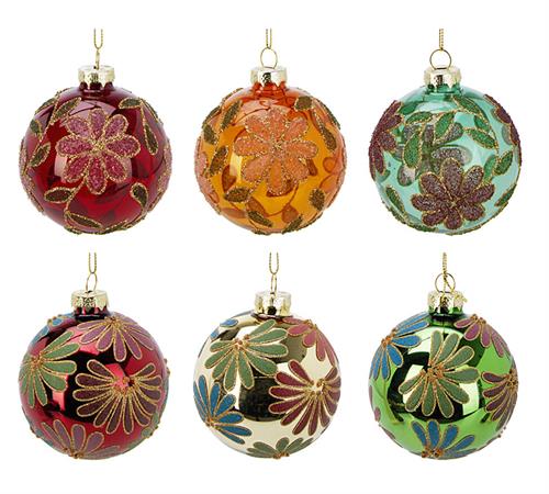 Glass ball "Flowers"
