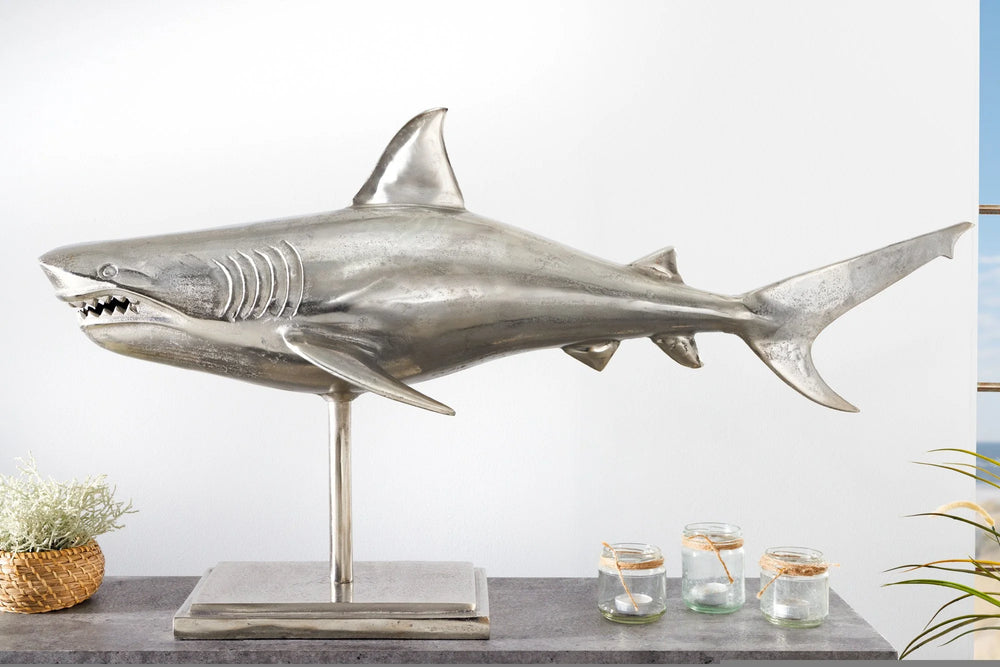HAI Silver Aluminum Shark Decoration