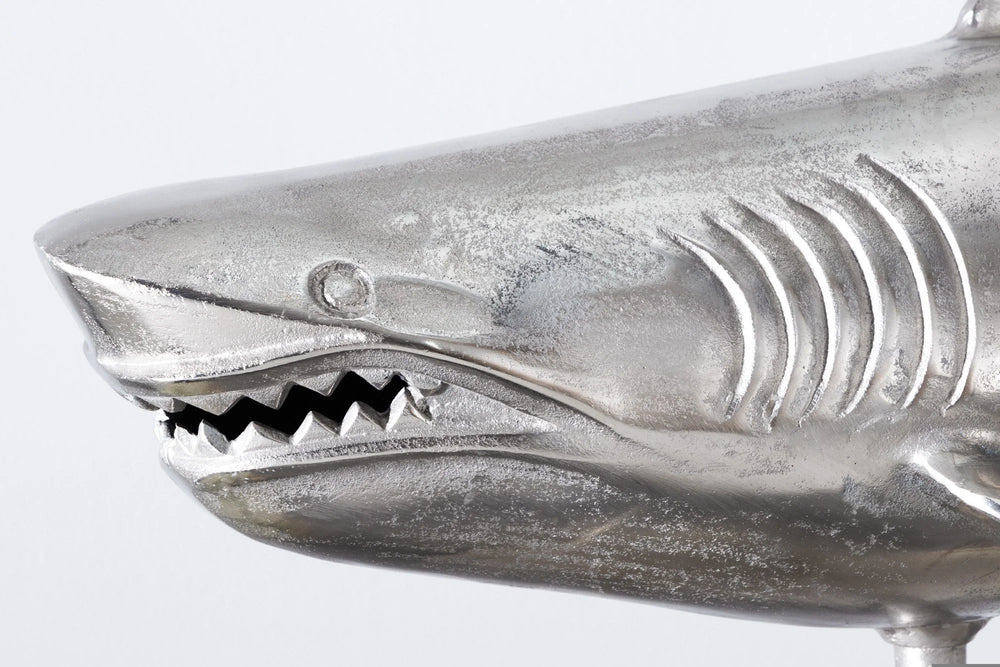 HAI Silver Aluminum Shark Decoration