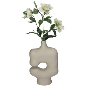 Beige Vase Polyresin