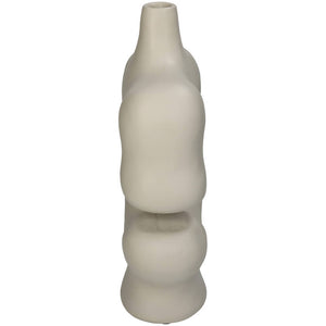 Beige Vase Polyresin
