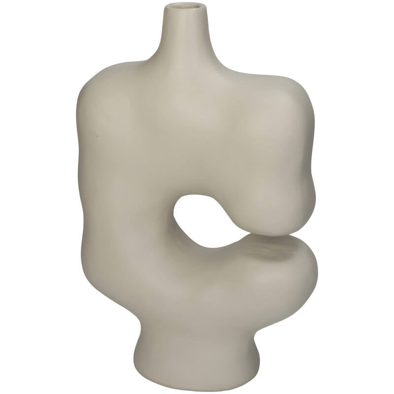 Beige Vase Polyresin
