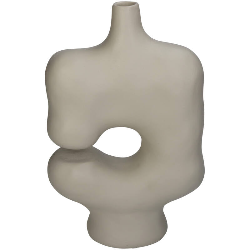 Beige Vase Polyresin