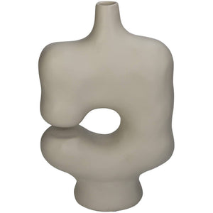 Beige Vase Polyresin