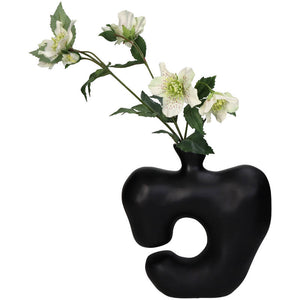 Black Vase Polyresin