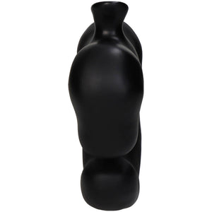 Black Vase Polyresin