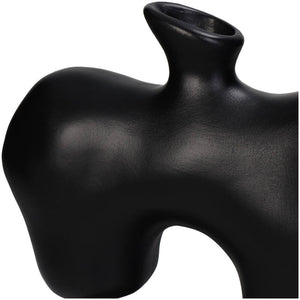 Black Vase Polyresin