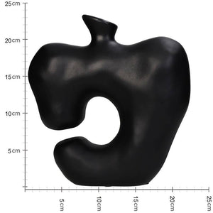 Black Vase Polyresin