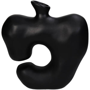Black Vase Polyresin