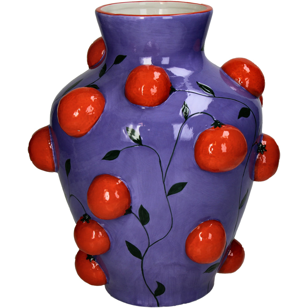 Orange Ceramic Vase