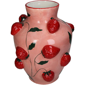Strawberry Ceramic Vase