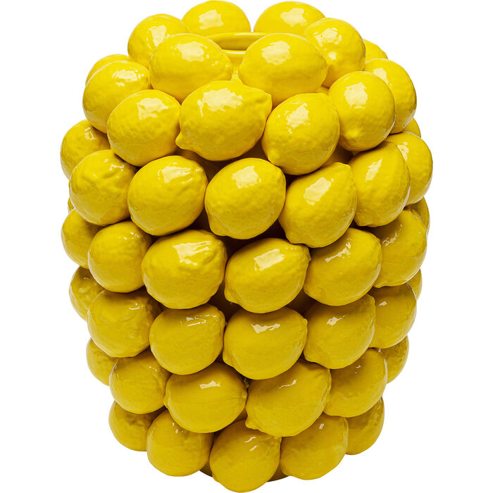 Lemon Juice Yellow Porcelain Vase 40×28×28 cm
