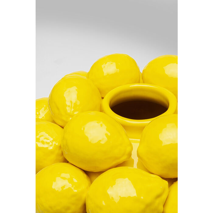 Lemon Juice Yellow Porcelain Vase 40×28×28 cm