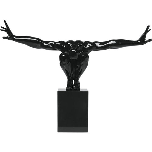 Black Athlete Decorative Figurine Acrylic 75×23×52 cm