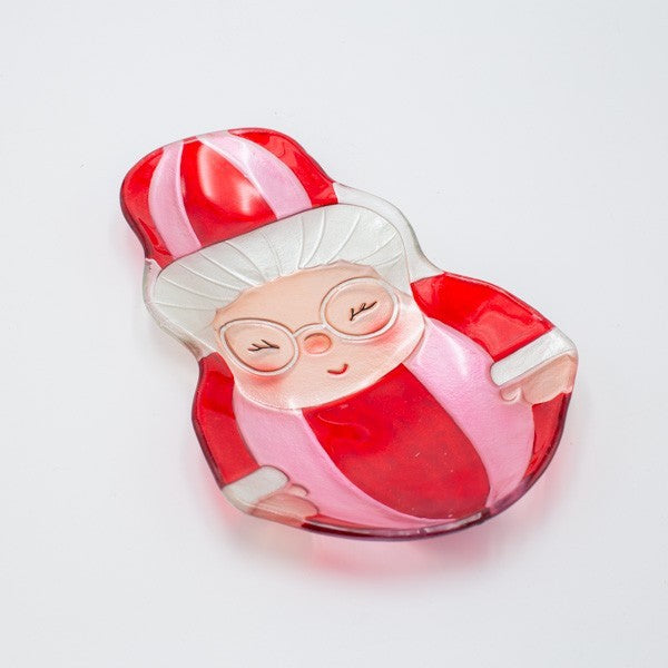 Mrs Santa Claus platter