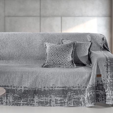 Omnia Silver Sofa Throw - Guy Laroche Paris