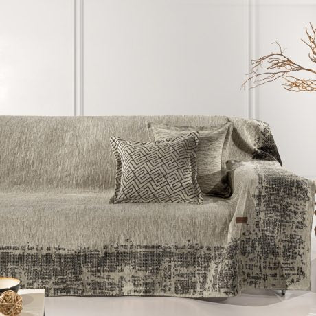 Omnia Taupe  Sofa Throw – Guy Laroche Paris