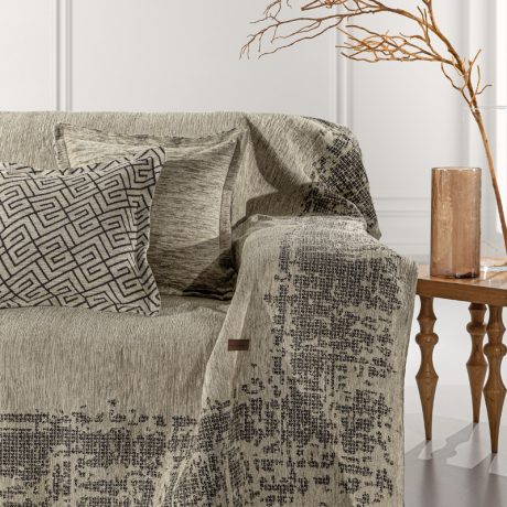 Omnia Taupe  Sofa Throw – Guy Laroche Paris