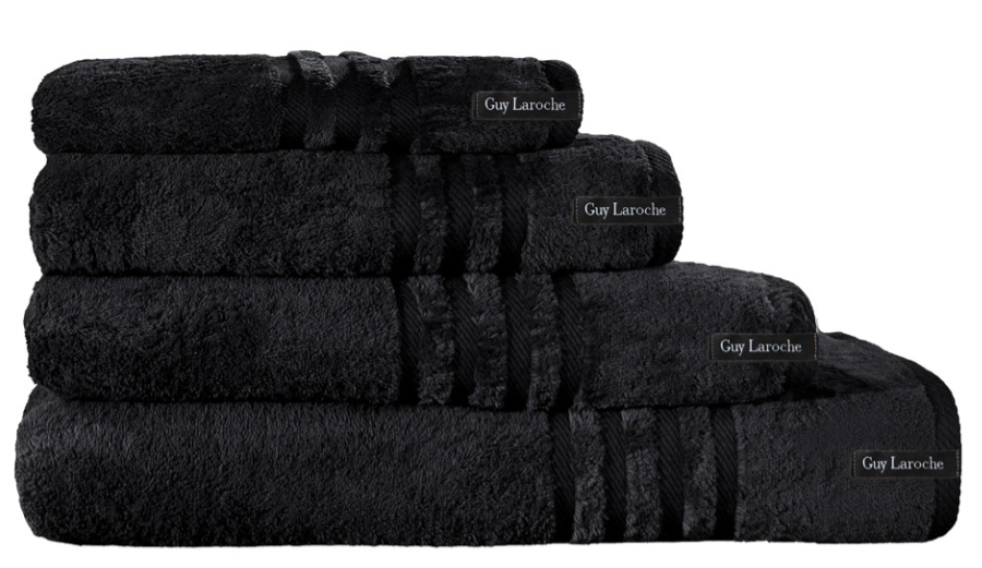 Guy Laroche Bathroom Towels Bonus Black 70x140