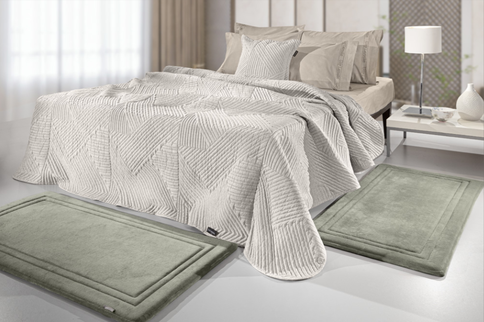 Guy Laroche Softy Khaki Carpet Set Of 3