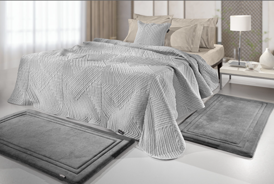 Guy Laroche Softy Charcoal Carpet Set Of 3