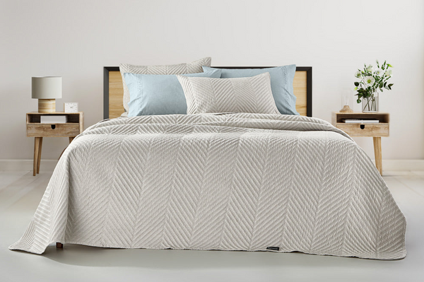 Guy Laroche Bone 2-Piece Bedspread Set