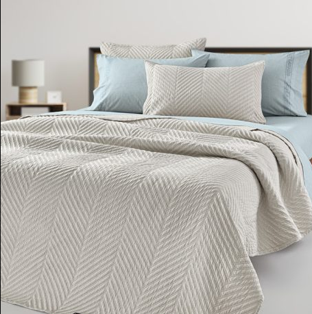 Guy Laroche Bone 2-Piece Bedspread Set