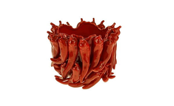 Chili Red Ceramic Table Vase