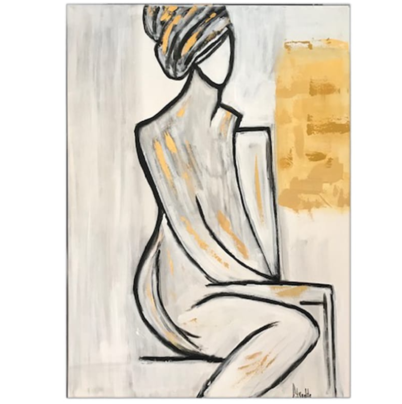 Woman Canva Painting