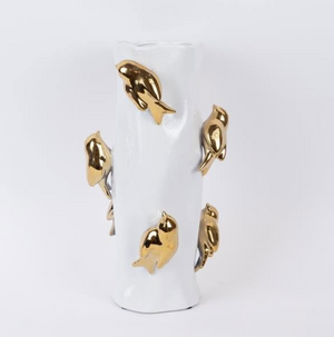 White & Gold  Vase