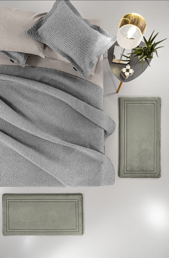 Guy Laroche Softy Khaki Carpet Set Of 2