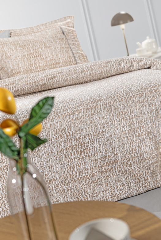 4-Piece Beaver Almond Flannel Fitted Sheet Set