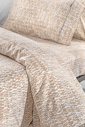4-Piece Beaver Almond Flannel Fitted Sheet Set