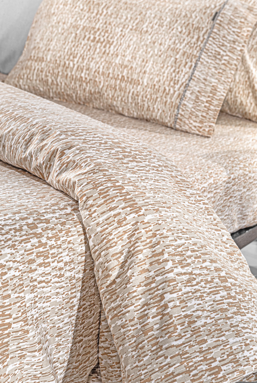 4-Piece Beaver Almond Flannel Fitted Sheet Set