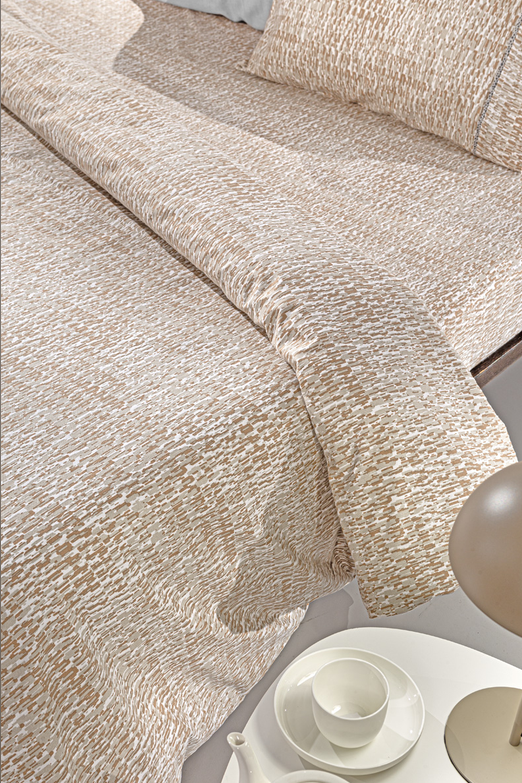4-Piece Beaver Almond Flannel Fitted Sheet Set