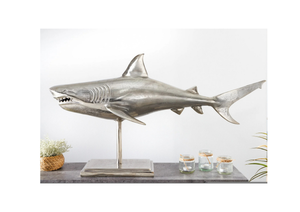 HAI Silver Aluminum Shark Decoration
