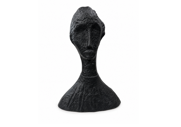 Black Abstract Bust Sculpture