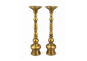 Antique Gold Candle Holder