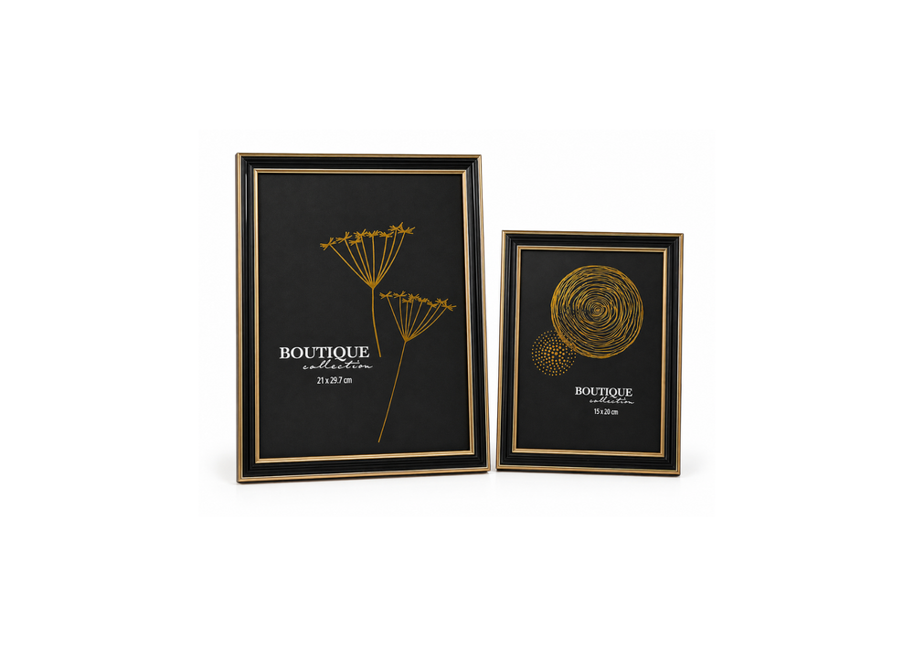 Black and Gold Boutique Frames