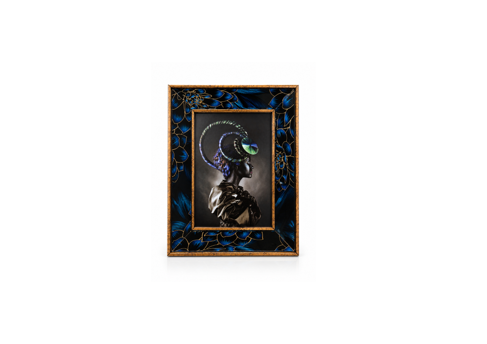 Ornate Frame with Iridescent Portrait