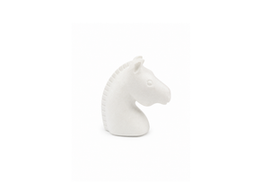 Minimalist White Horse Bust