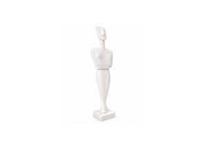 Minimalist White Abstract Figure Sculpture